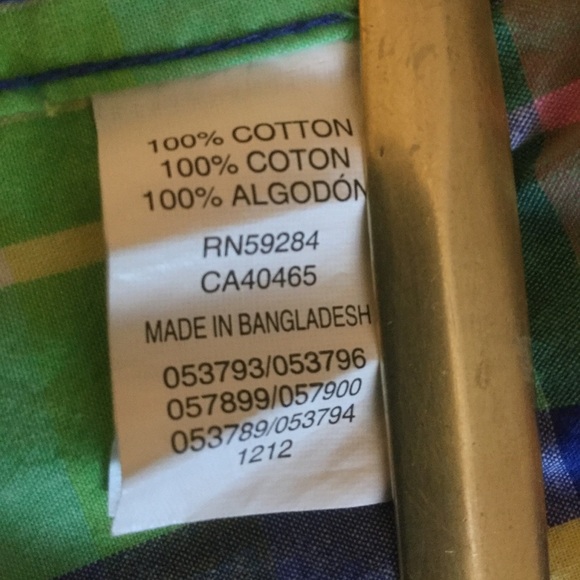 Boys size 10 PLACE Brand MADRAS  100% cotton shirt - Picture 4 of 6